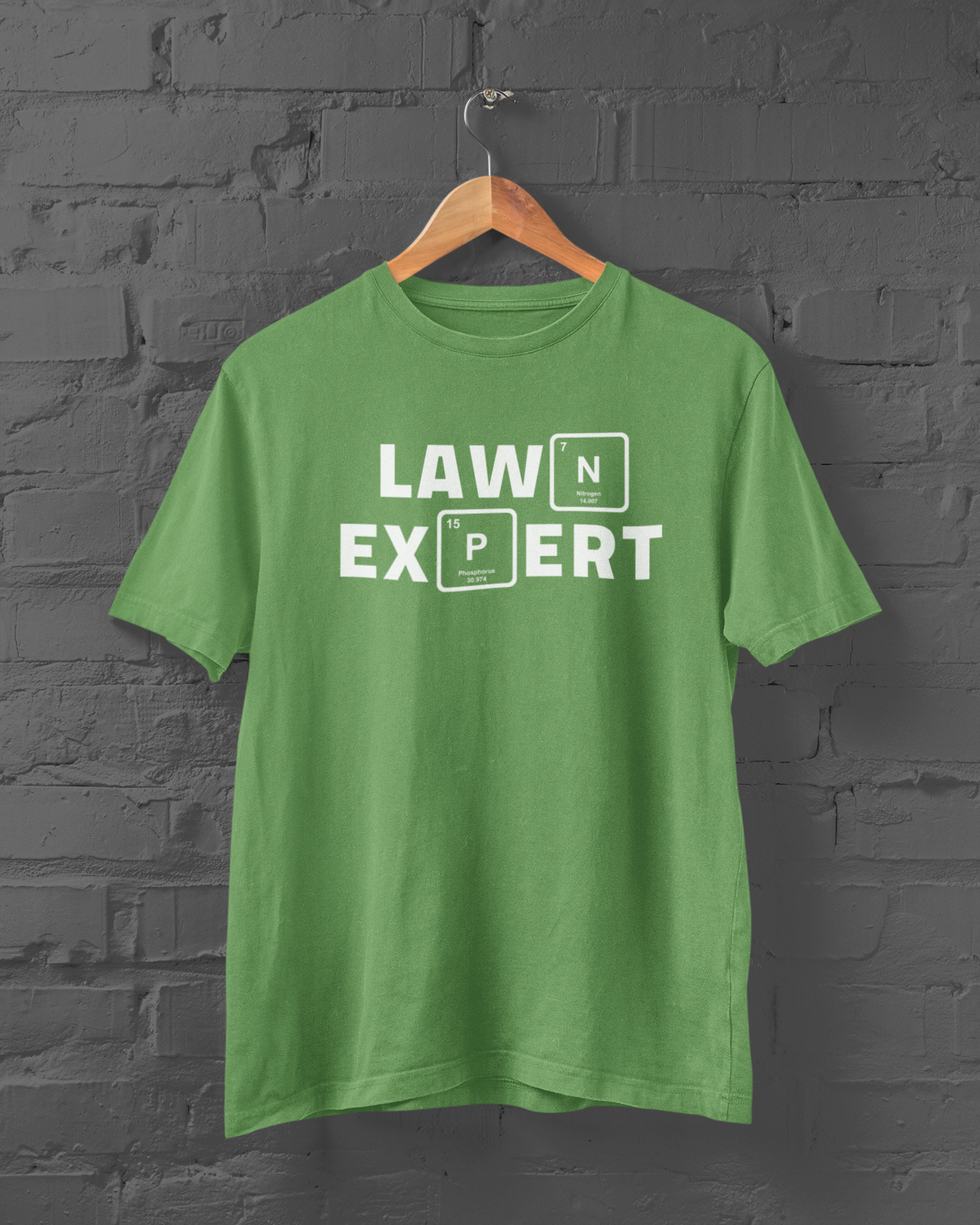 Working on lawns and being a landscaper involves hard work and a little bit of chemistry. Show off your talents with this chemistry inspired Lawn Expert t-shirt by Landscaper Apparel