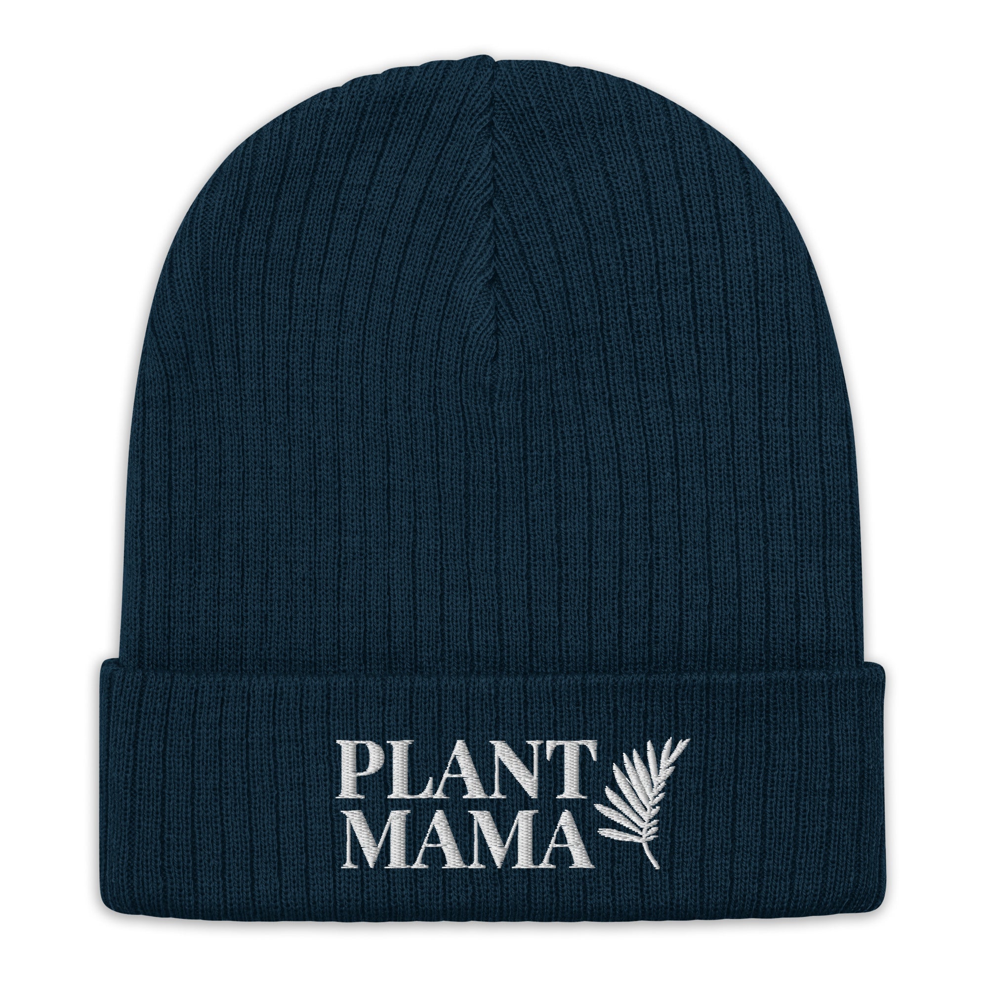 Plant Mama Ribbed Knit Beanie