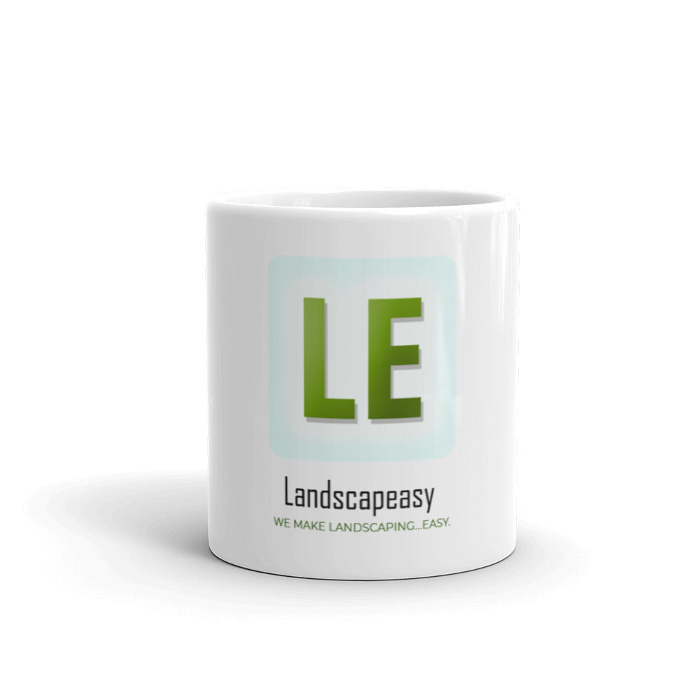 Landscapeasy Icon White glossy mug